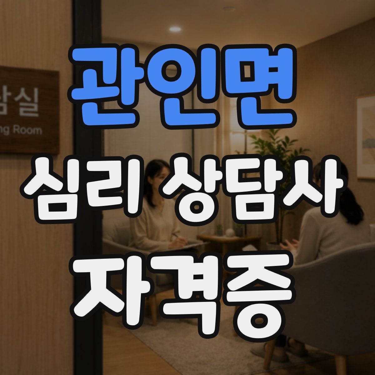관인면 심리 상담사 자격증