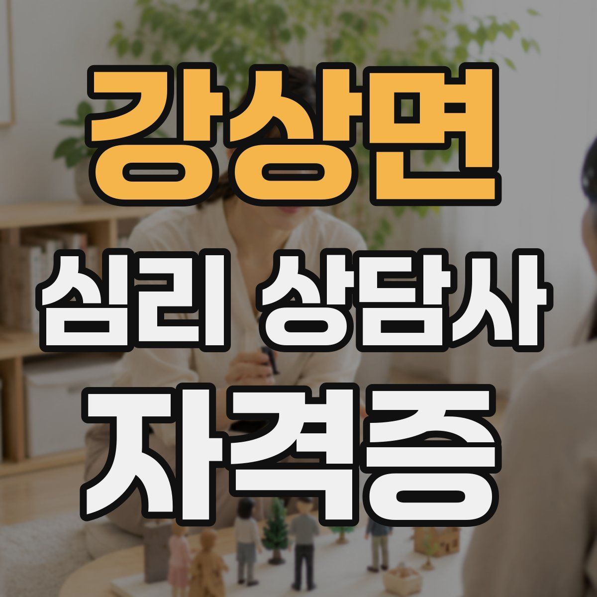 강상면 심리 상담사 자격증