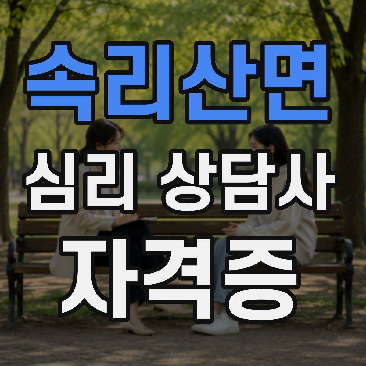 속리산면 심리 상담사 자격증