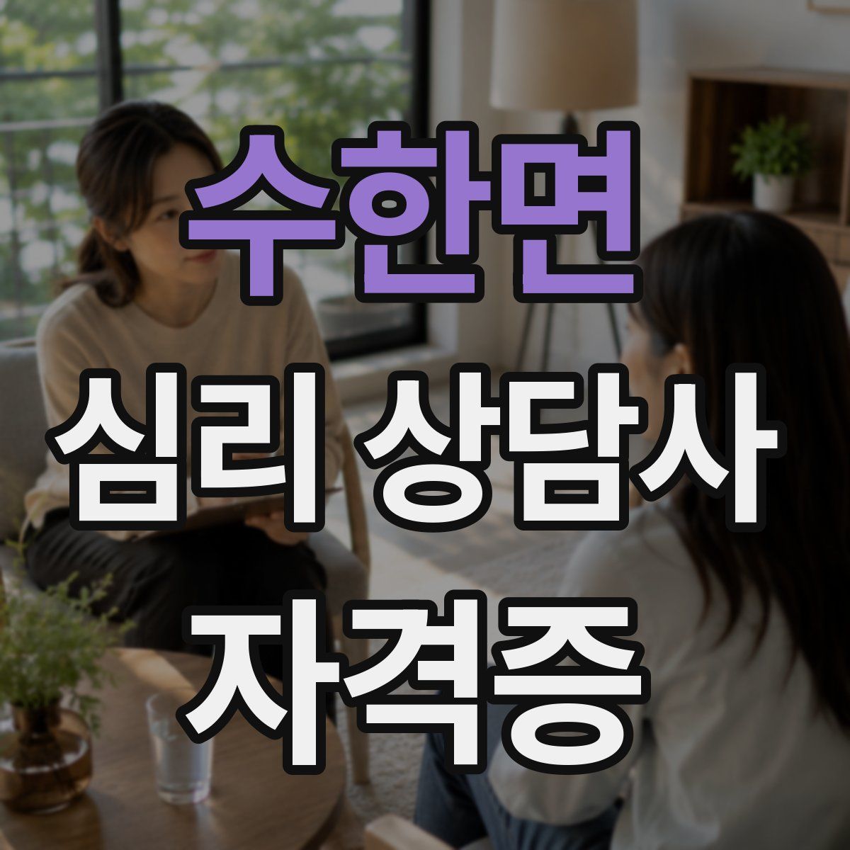 수한면 심리 상담사 자격증