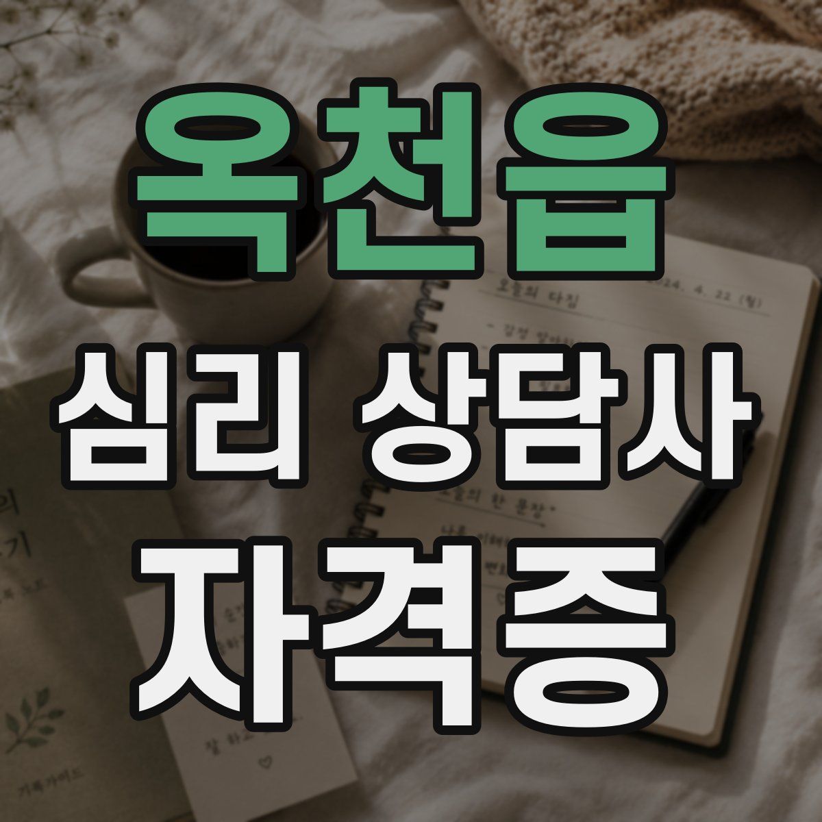 옥천읍 심리 상담사 자격증