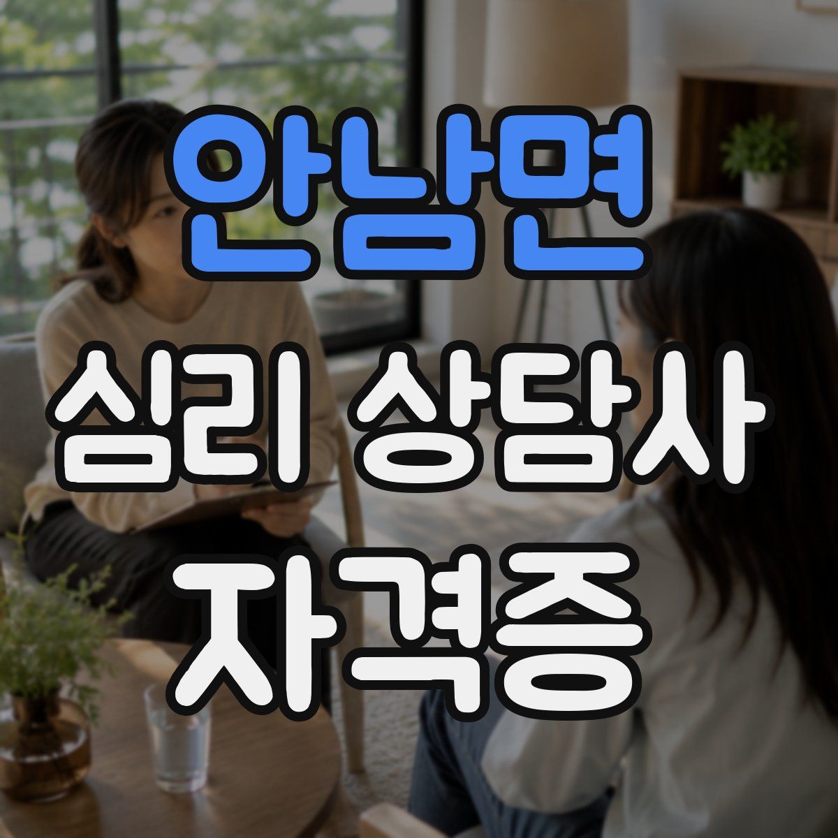 안남면 심리 상담사 자격증