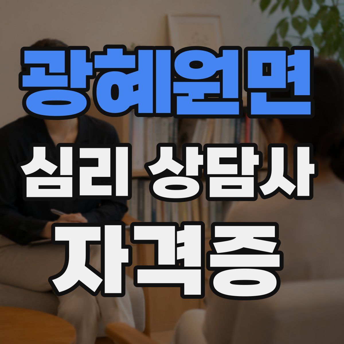 광혜원면 심리 상담사 자격증