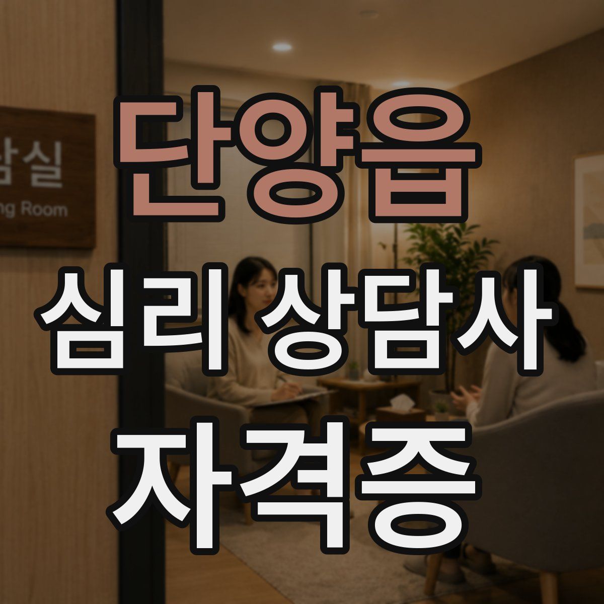 단양읍 심리 상담사 자격증