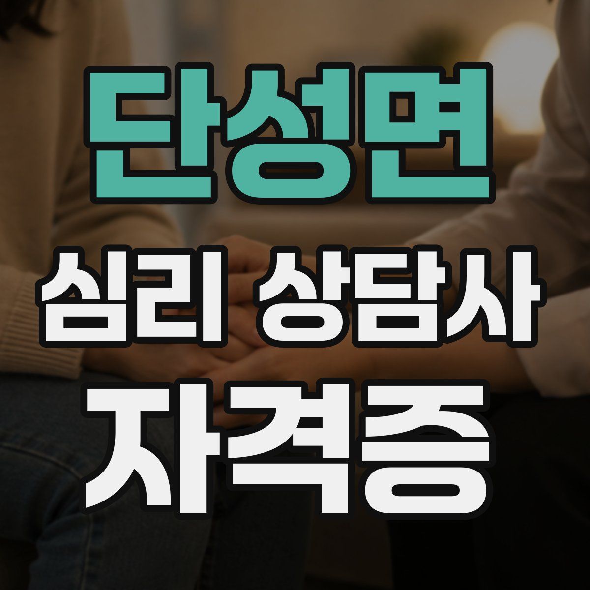 단성면 심리 상담사 자격증