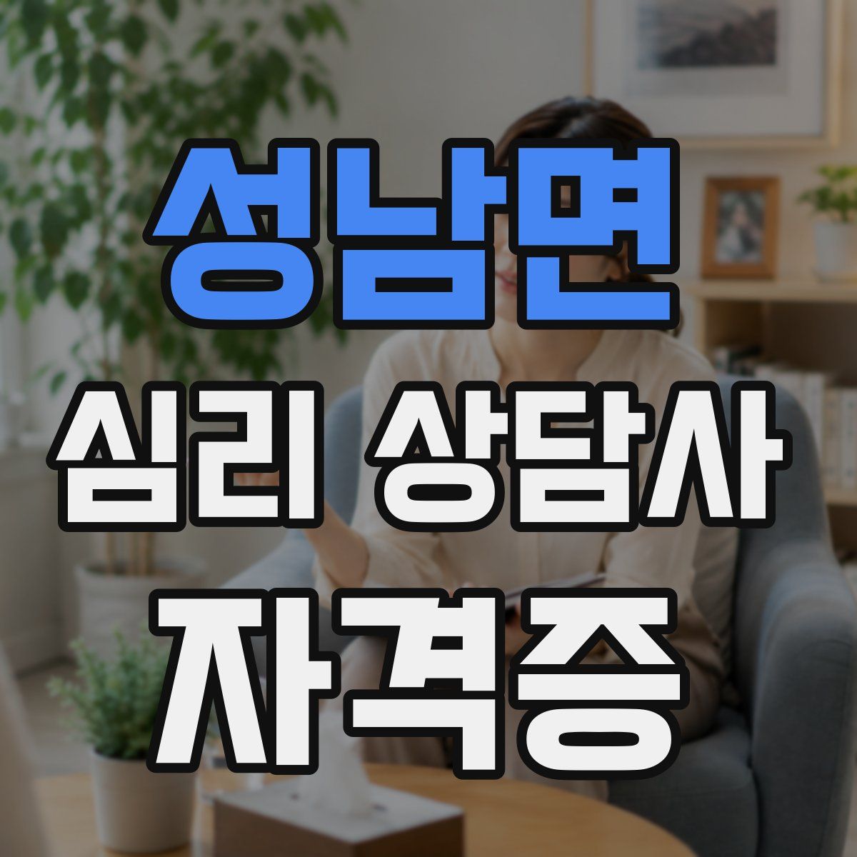 성남면 심리 상담사 자격증