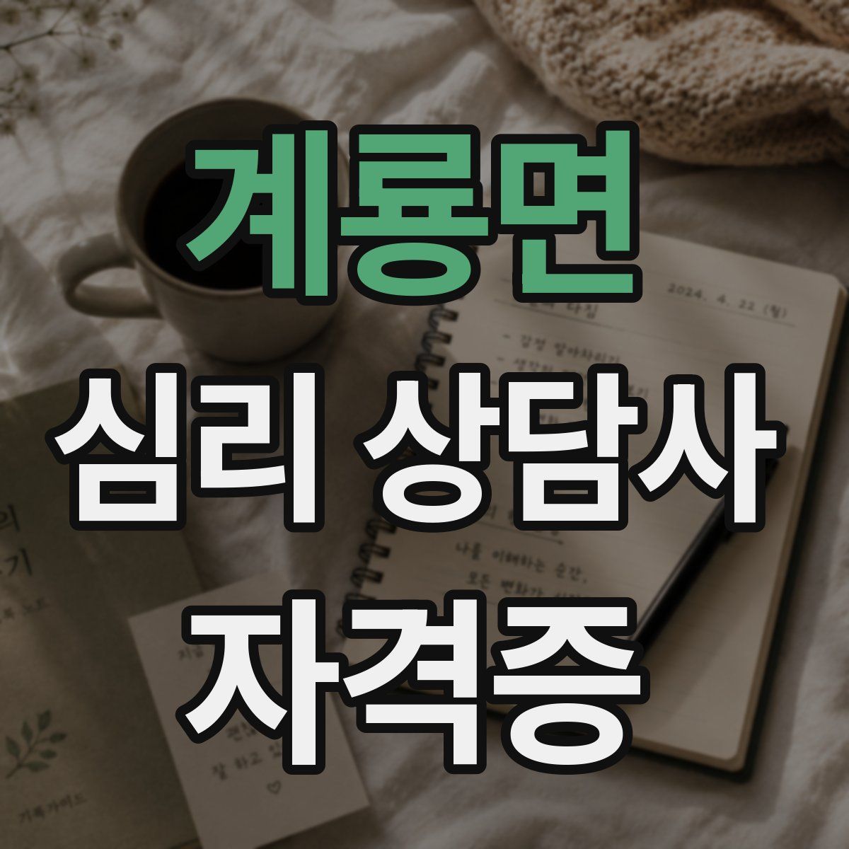 계룡면 심리 상담사 자격증