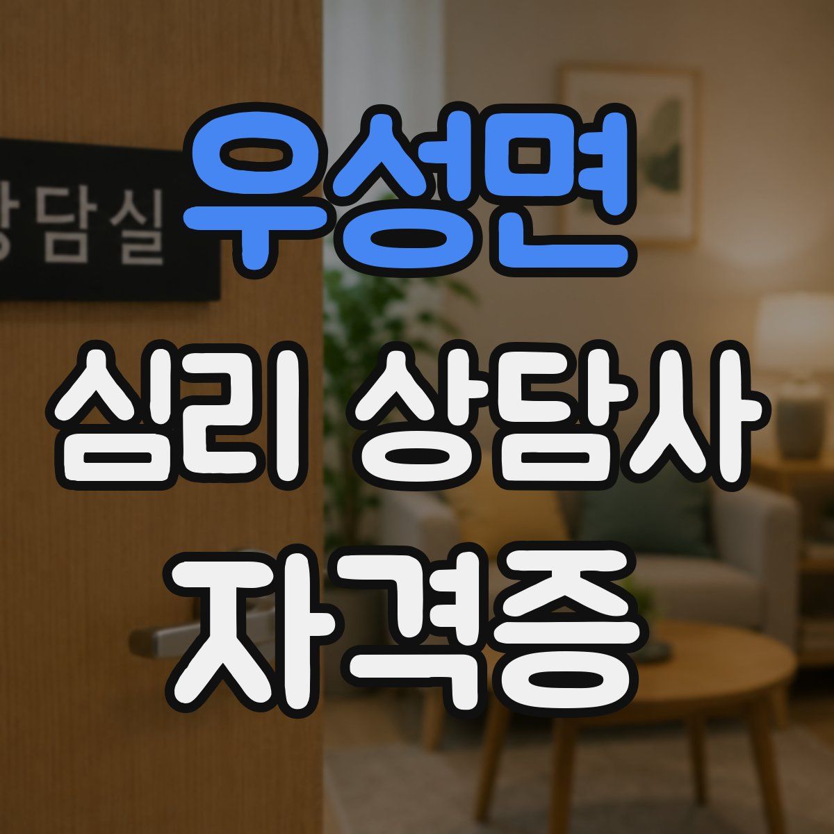 우성면 심리 상담사 자격증