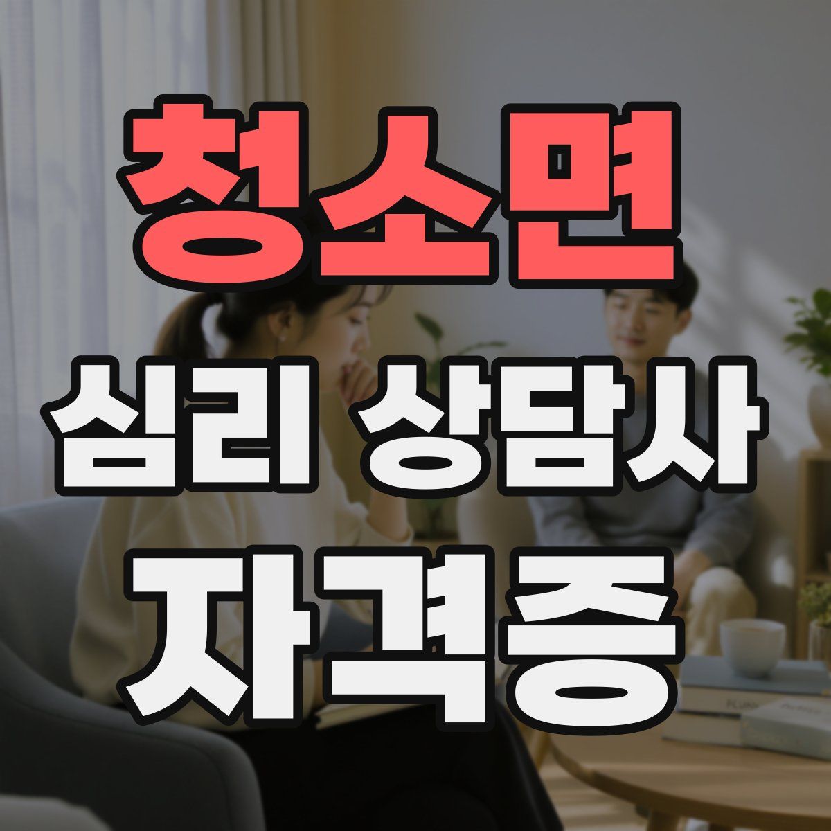 청소면 심리 상담사 자격증