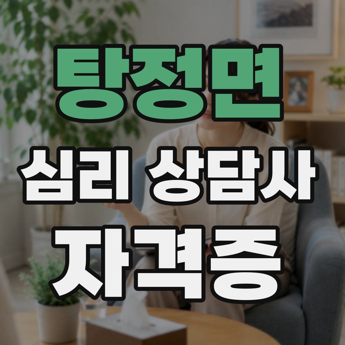 탕정면 심리 상담사 자격증
