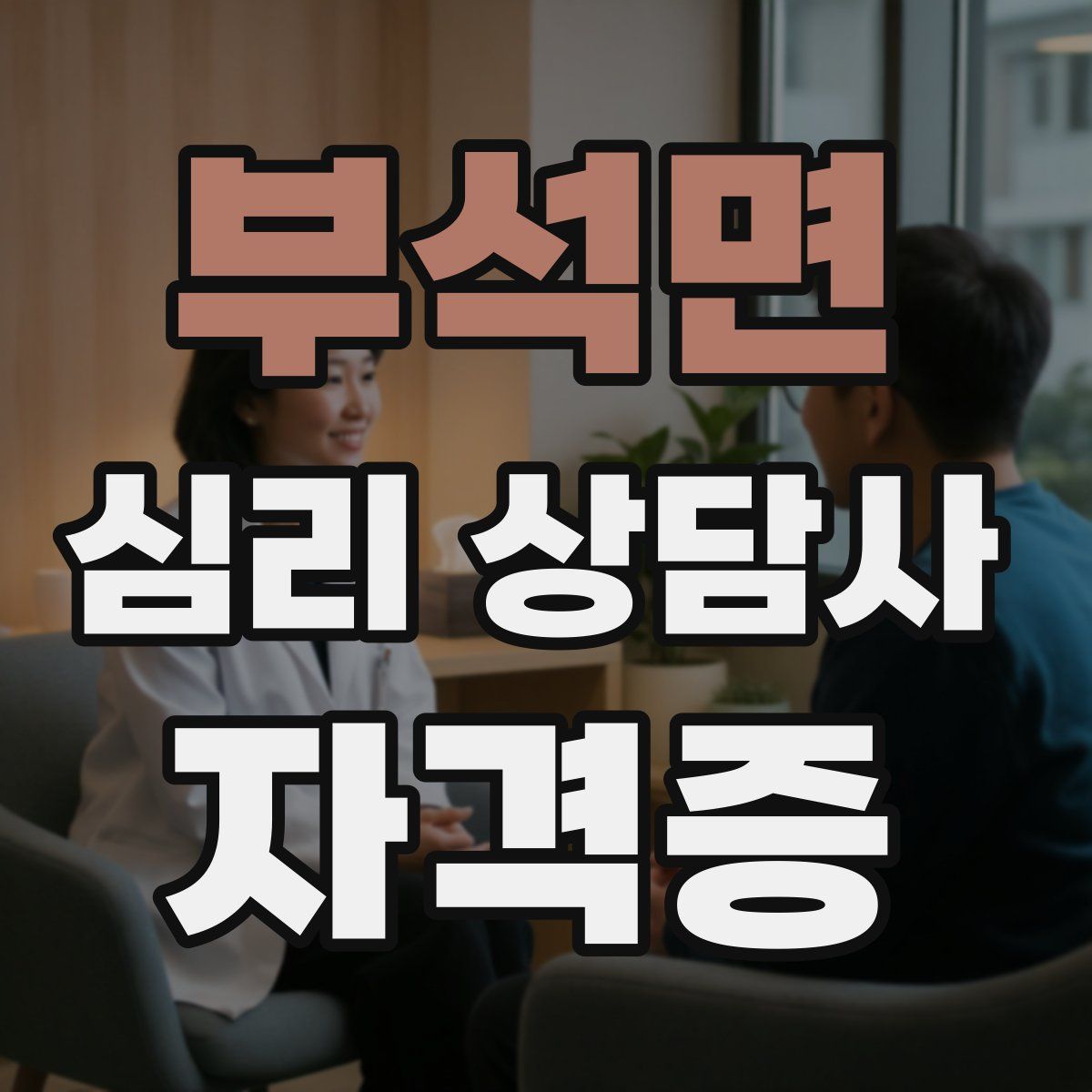 부석면 심리 상담사 자격증