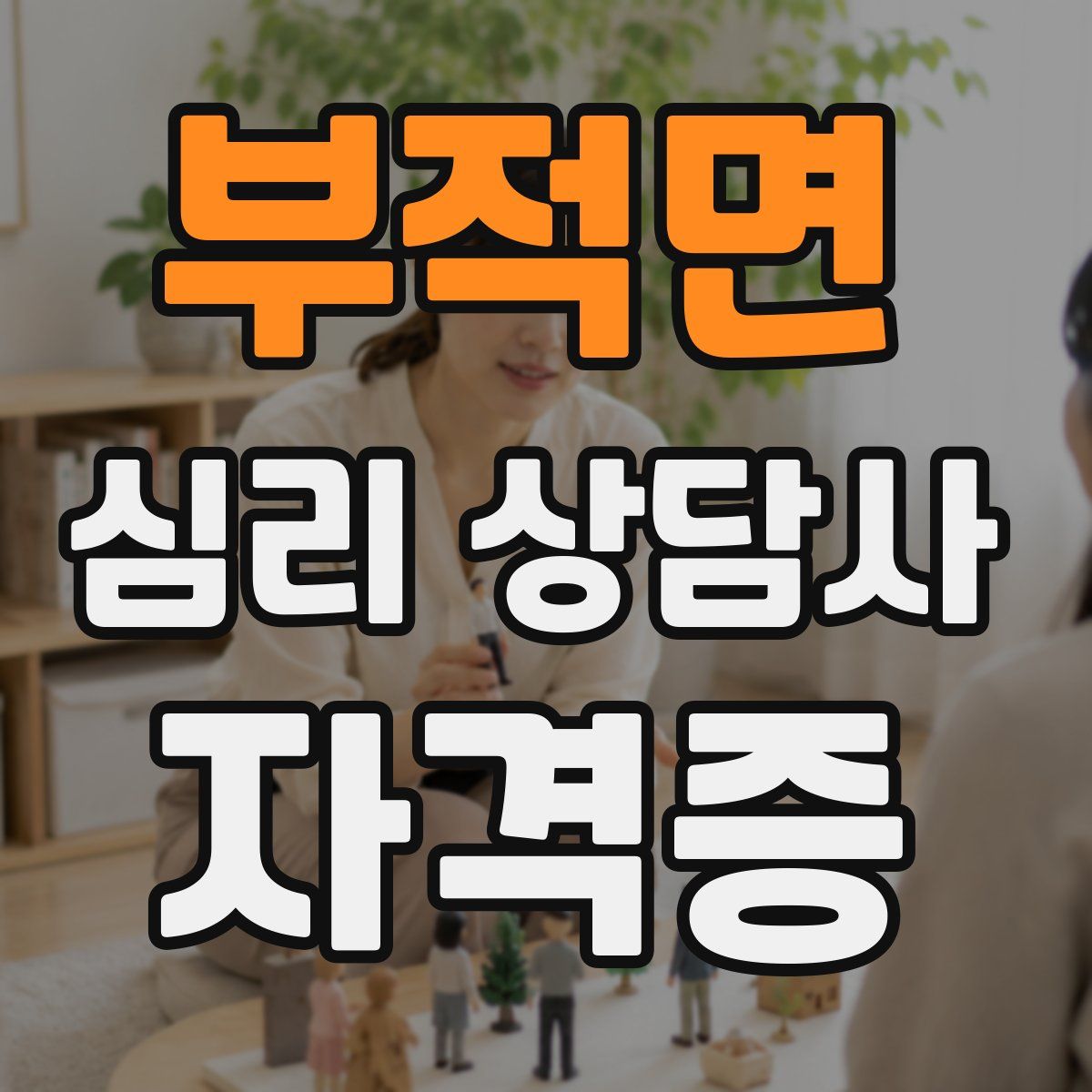 부적면 심리 상담사 자격증