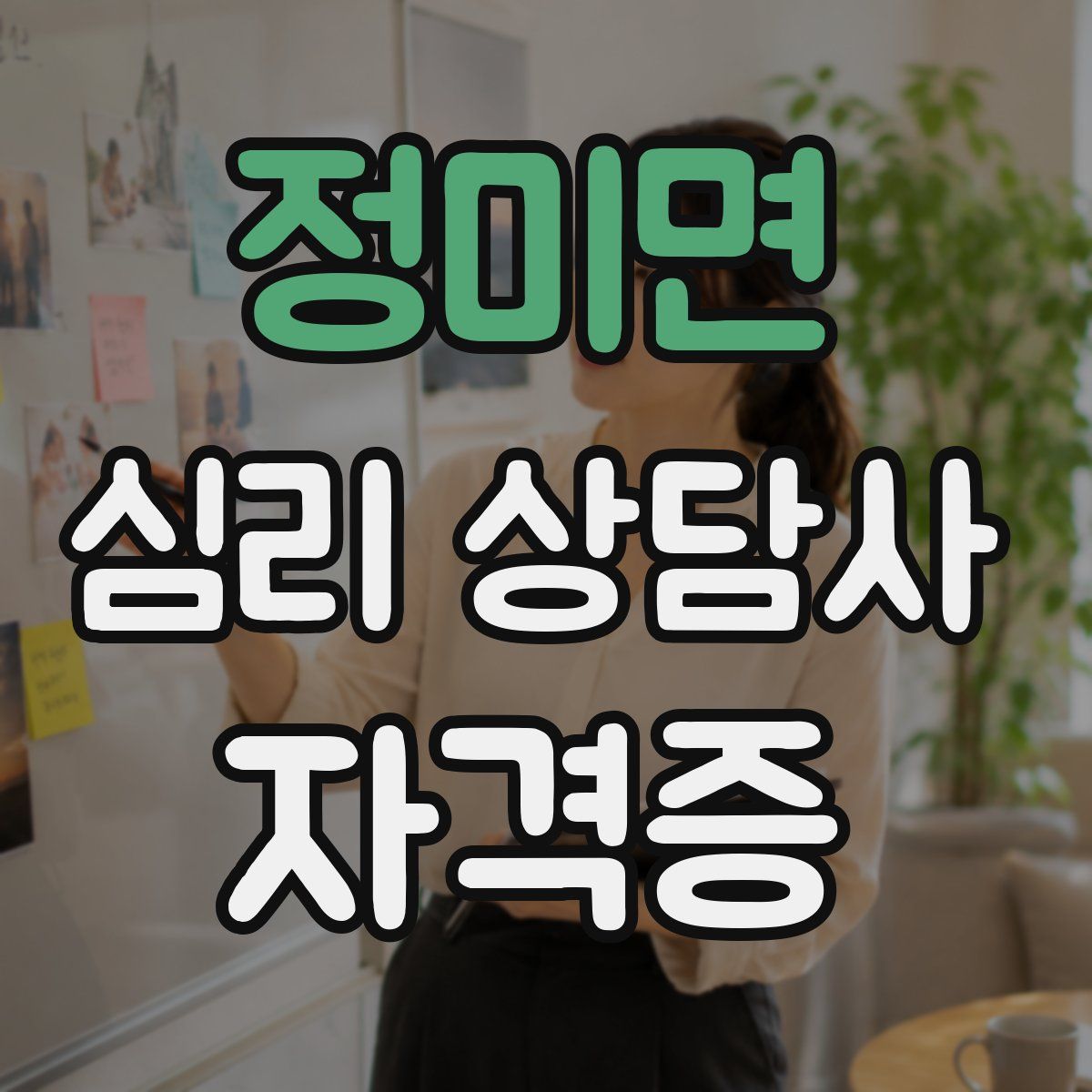 정미면 심리 상담사 자격증