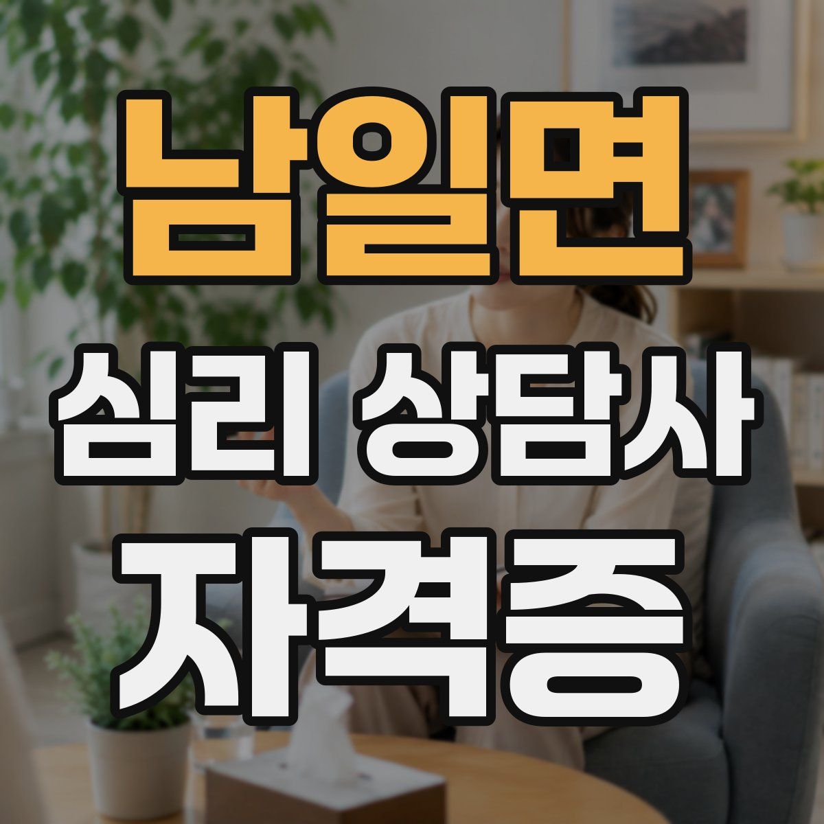 남일면 심리 상담사 자격증