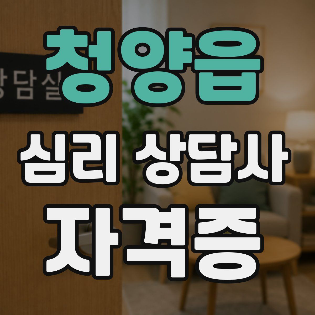 청양읍 심리 상담사 자격증