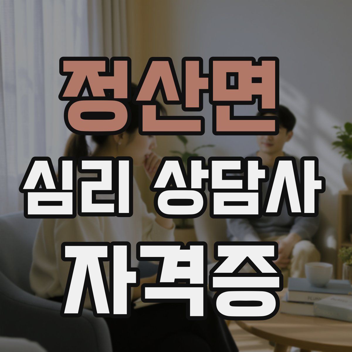 정산면 심리 상담사 자격증