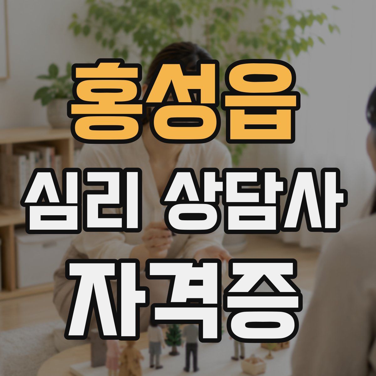 홍성읍 심리 상담사 자격증
