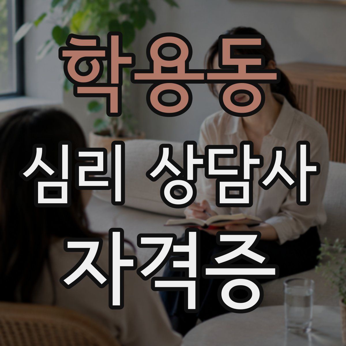 학용동 심리 상담사 자격증