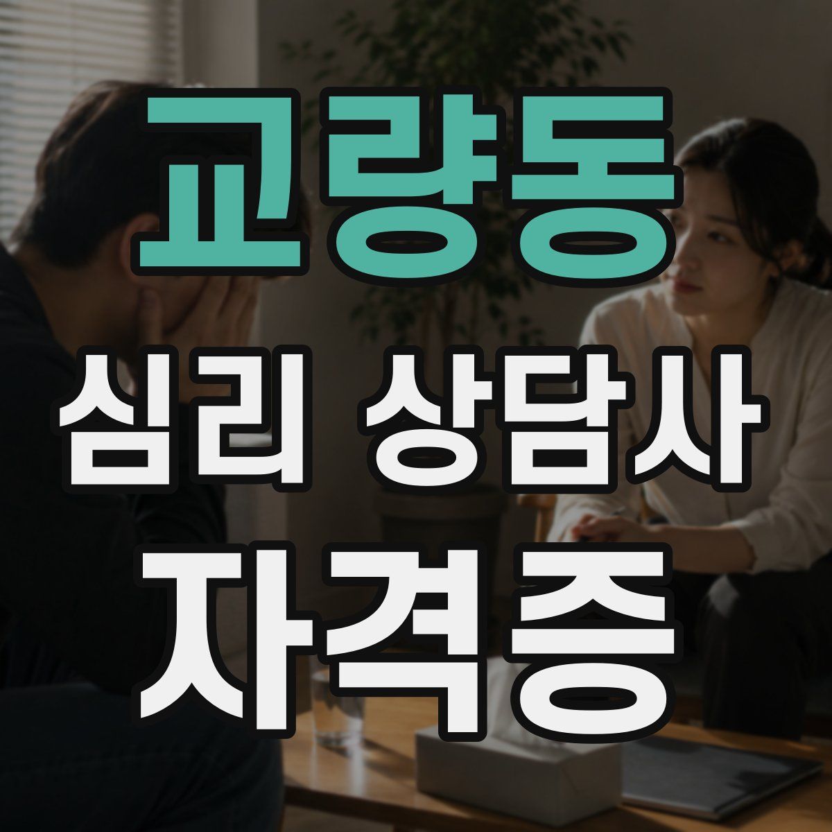 교량동 심리 상담사 자격증