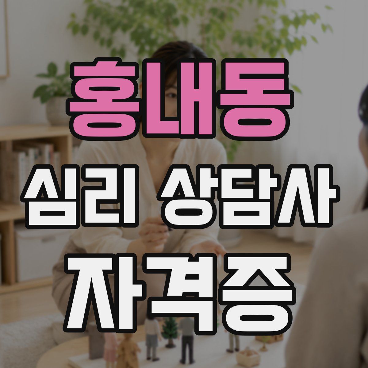 홍내동 심리 상담사 자격증