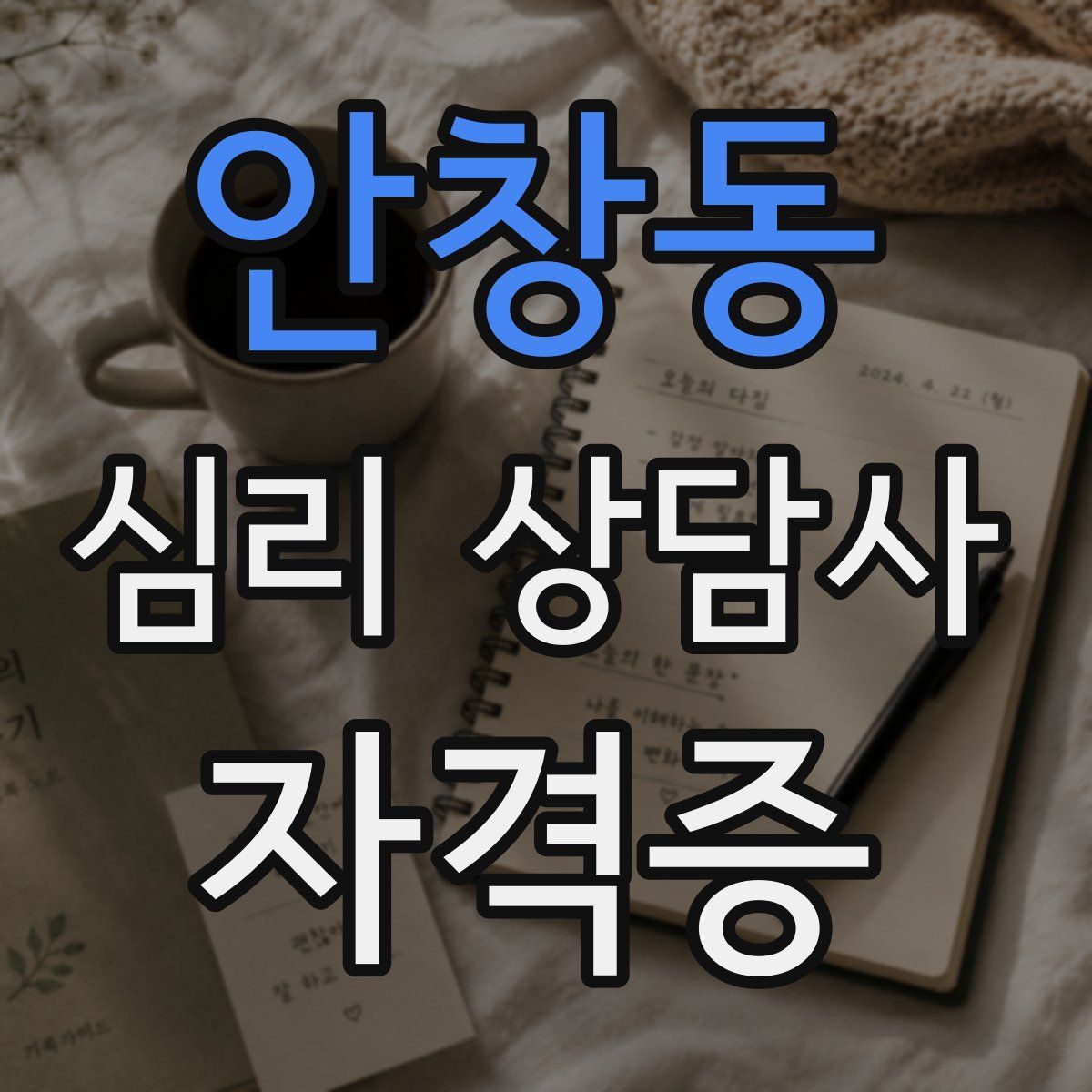 안창동 심리 상담사 자격증