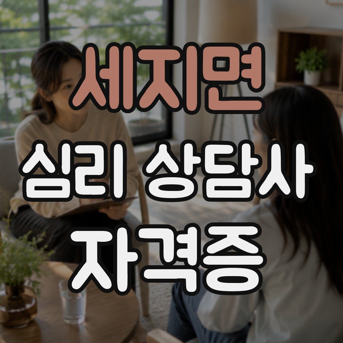 세지면 심리 상담사 자격증