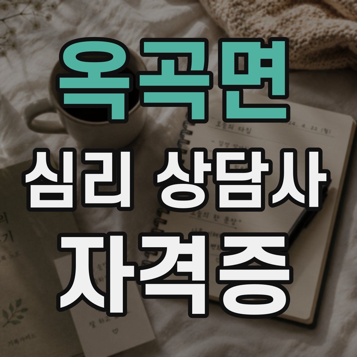 옥곡면 심리 상담사 자격증