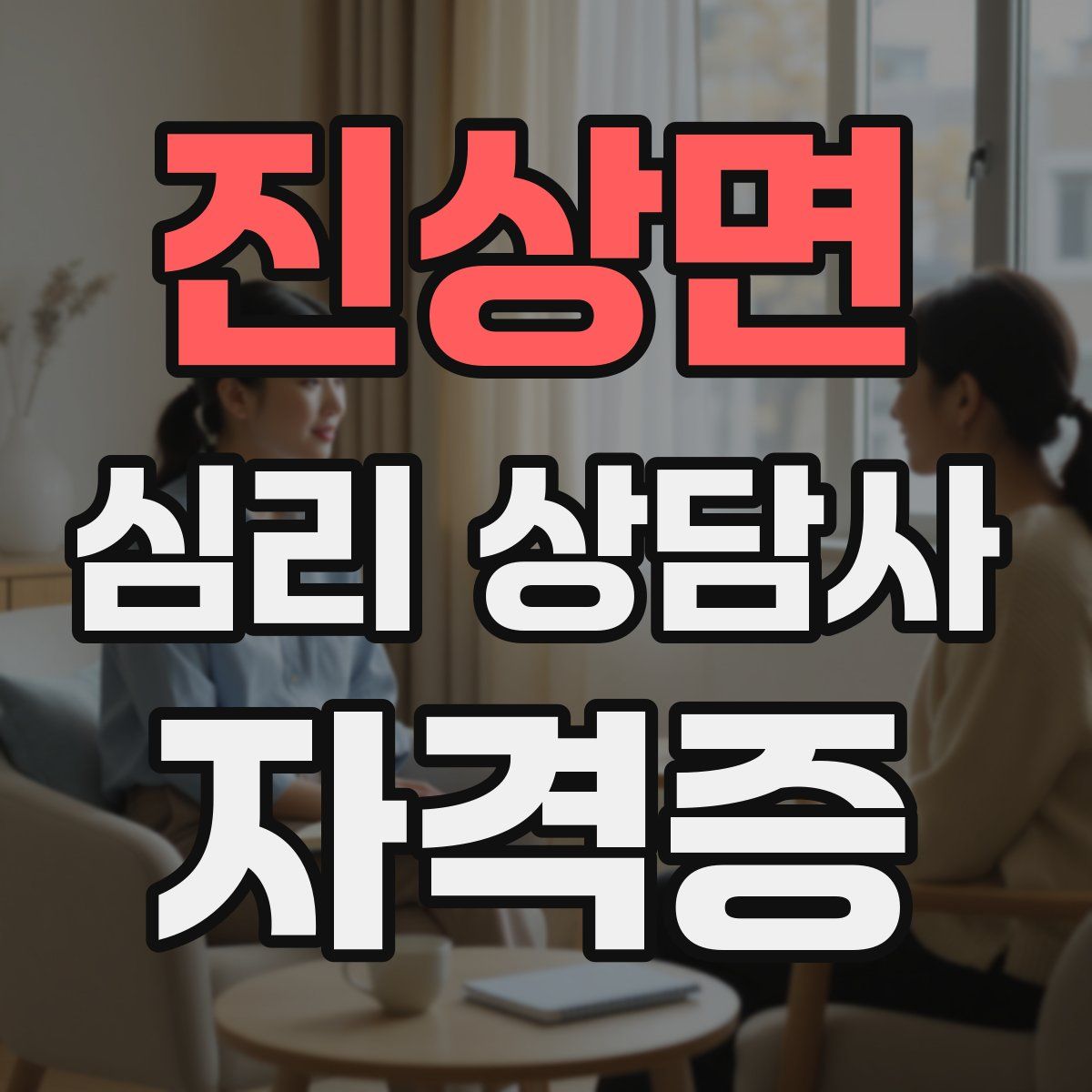 진상면 심리 상담사 자격증
