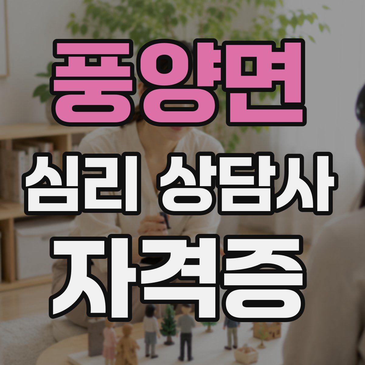 풍양면 심리 상담사 자격증