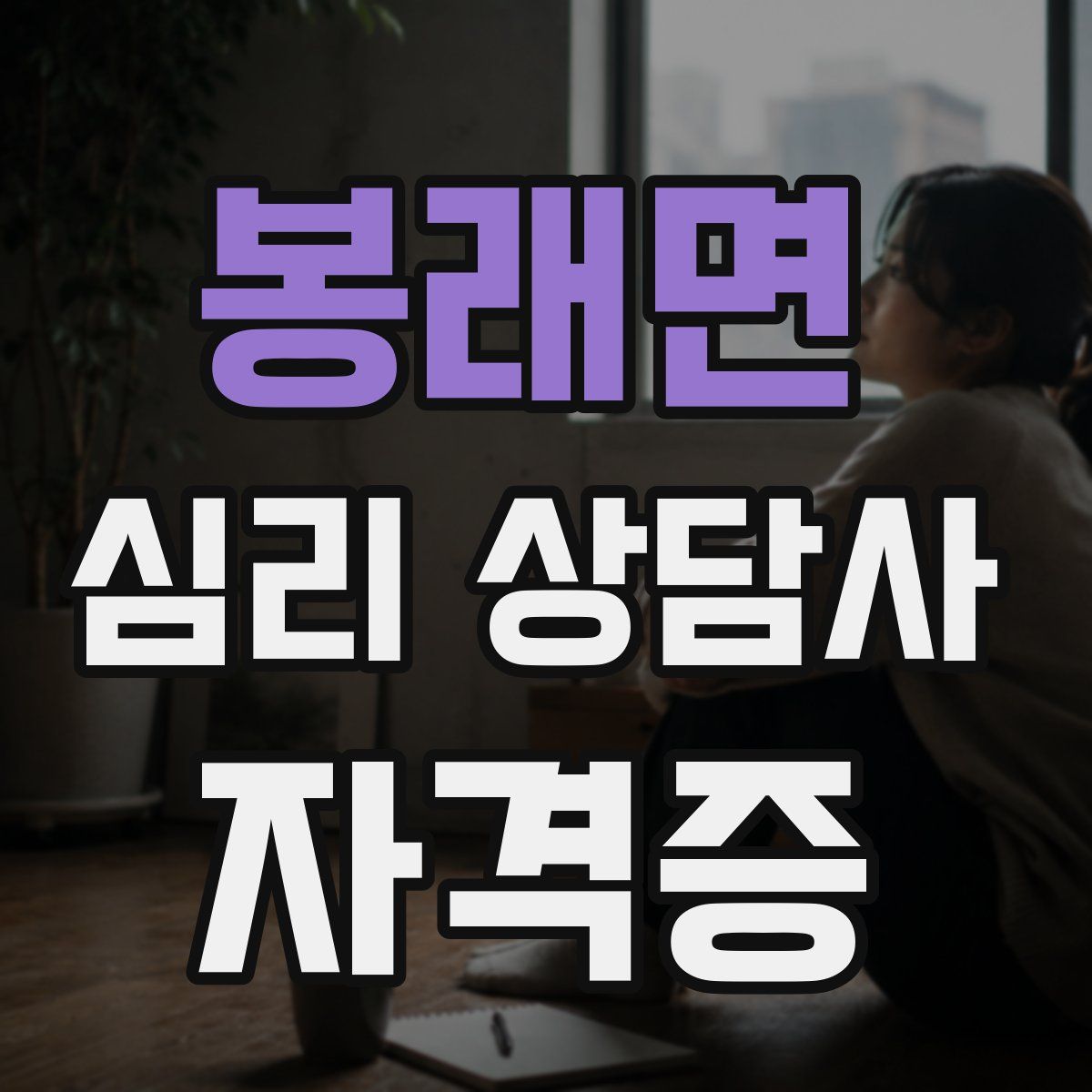 봉래면 심리 상담사 자격증