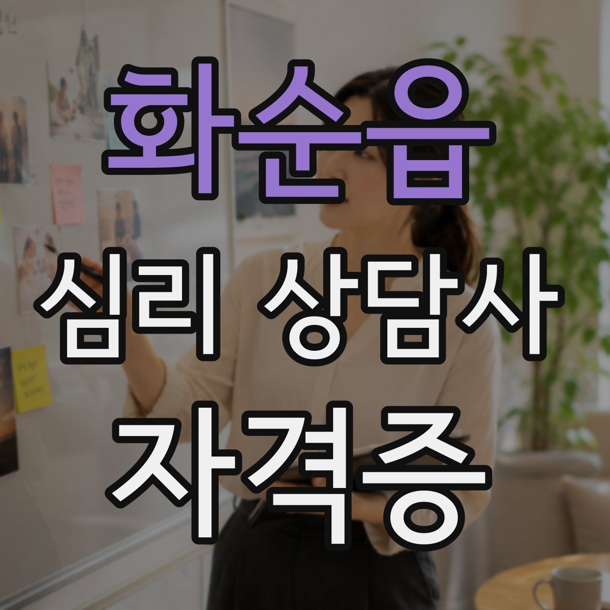 화순읍 심리 상담사 자격증