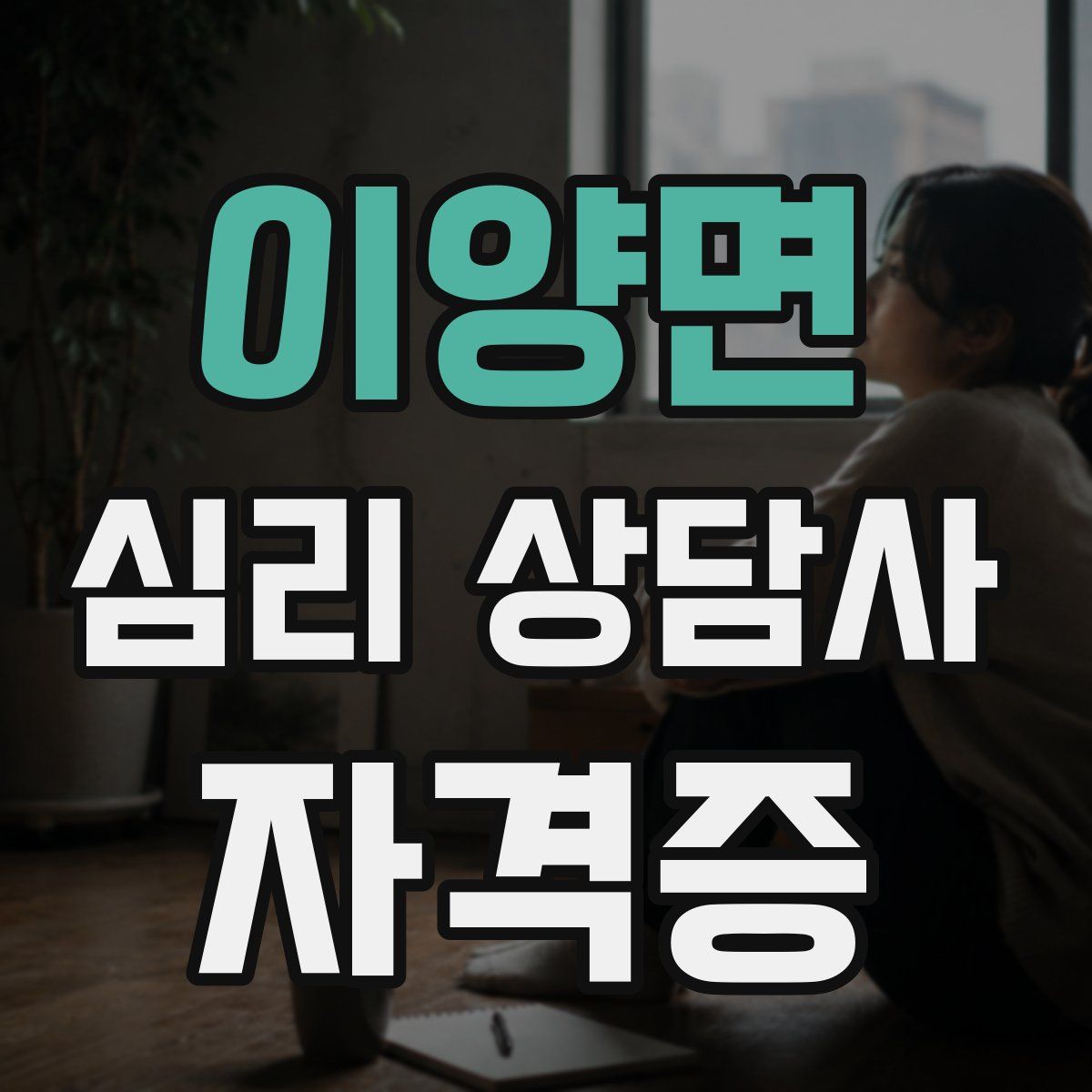 이양면 심리 상담사 자격증