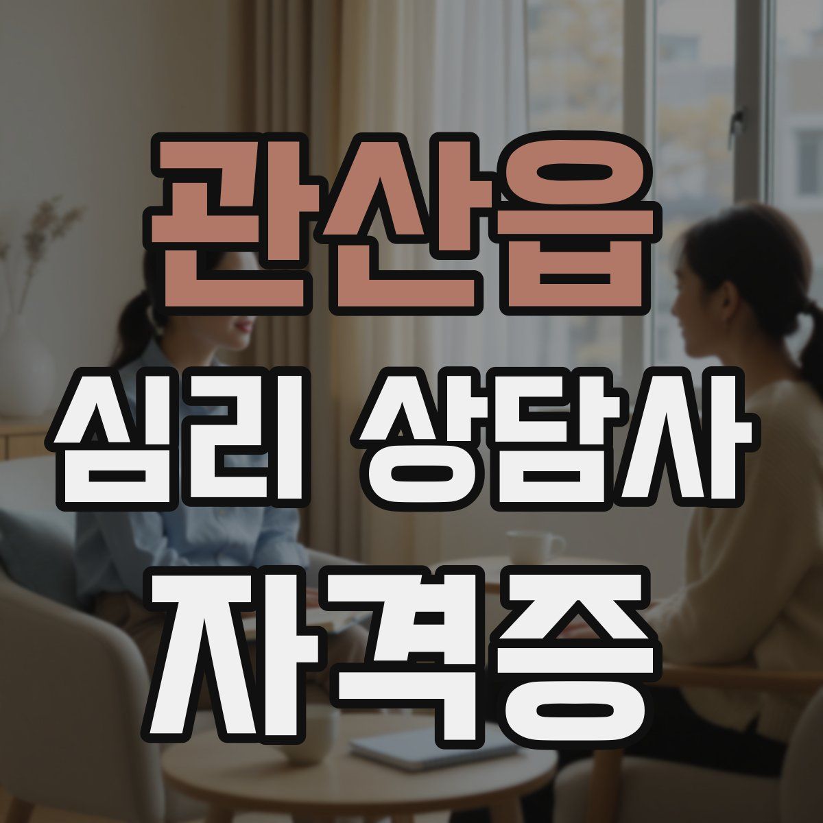 관산읍 심리 상담사 자격증