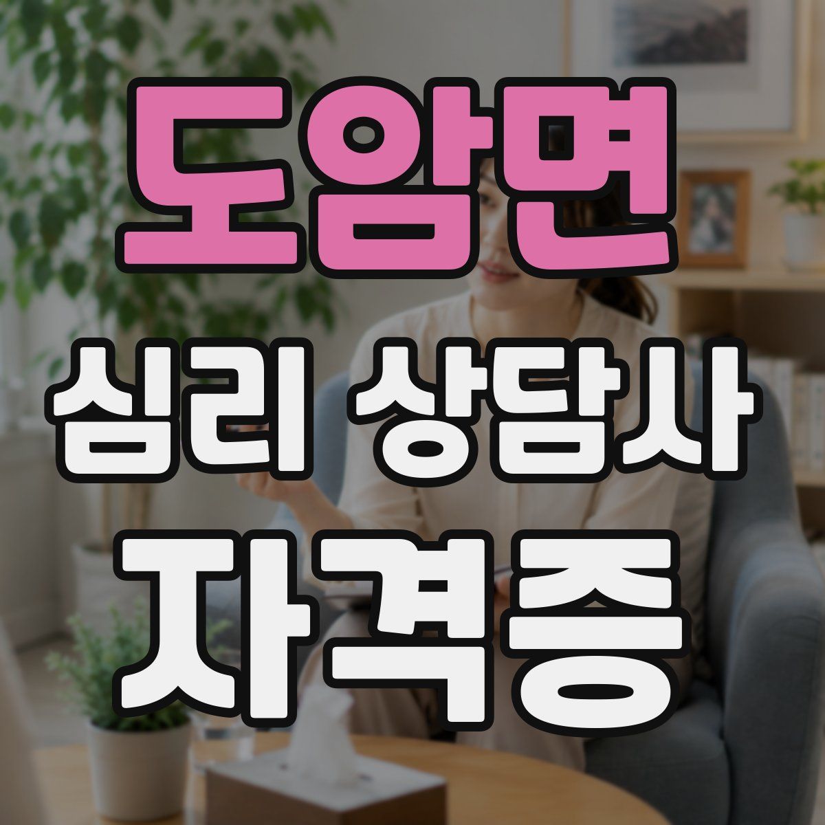 도암면 심리 상담사 자격증
