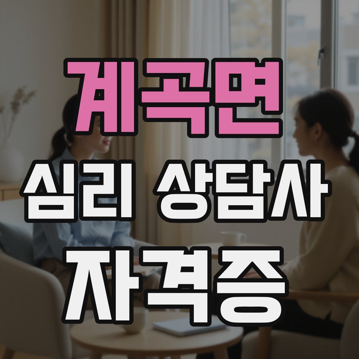 계곡면 심리 상담사 자격증