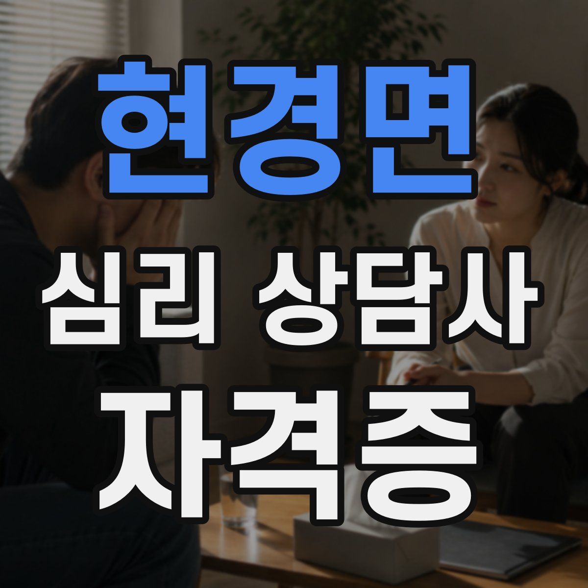 현경면 심리 상담사 자격증