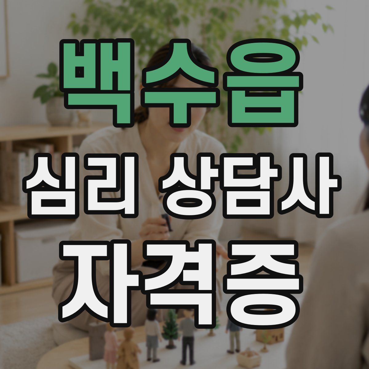 백수읍 심리 상담사 자격증