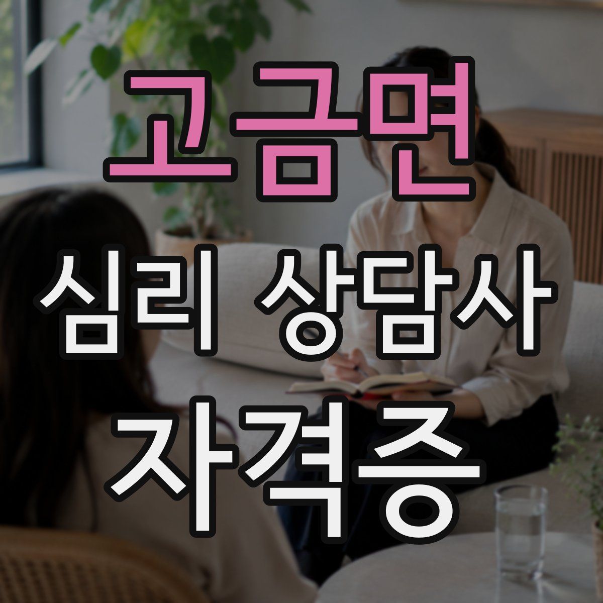 고금면 심리 상담사 자격증