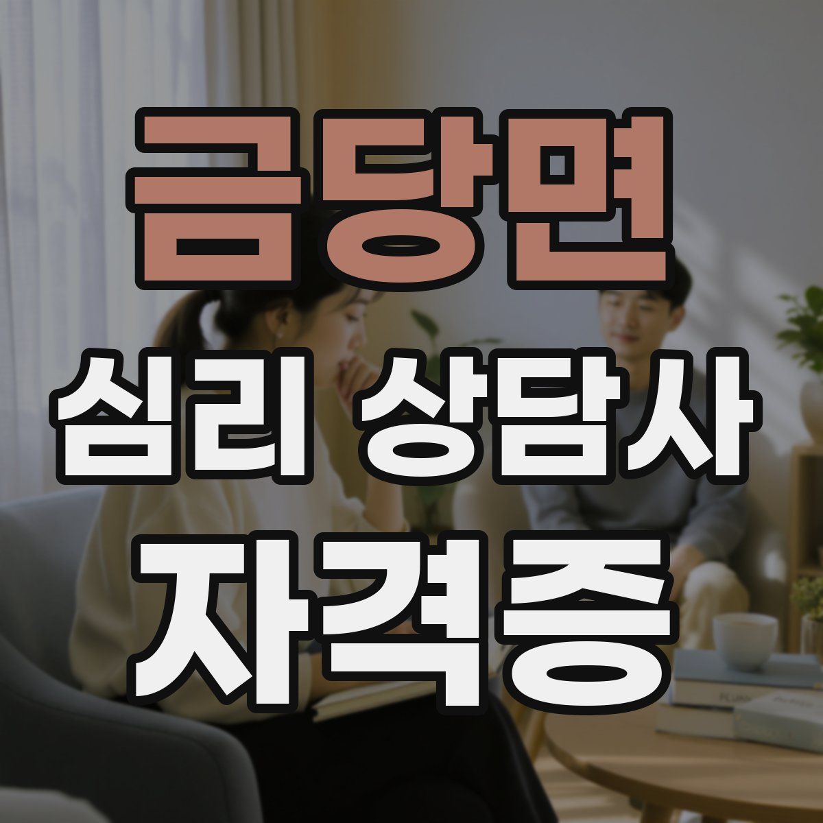 금당면 심리 상담사 자격증