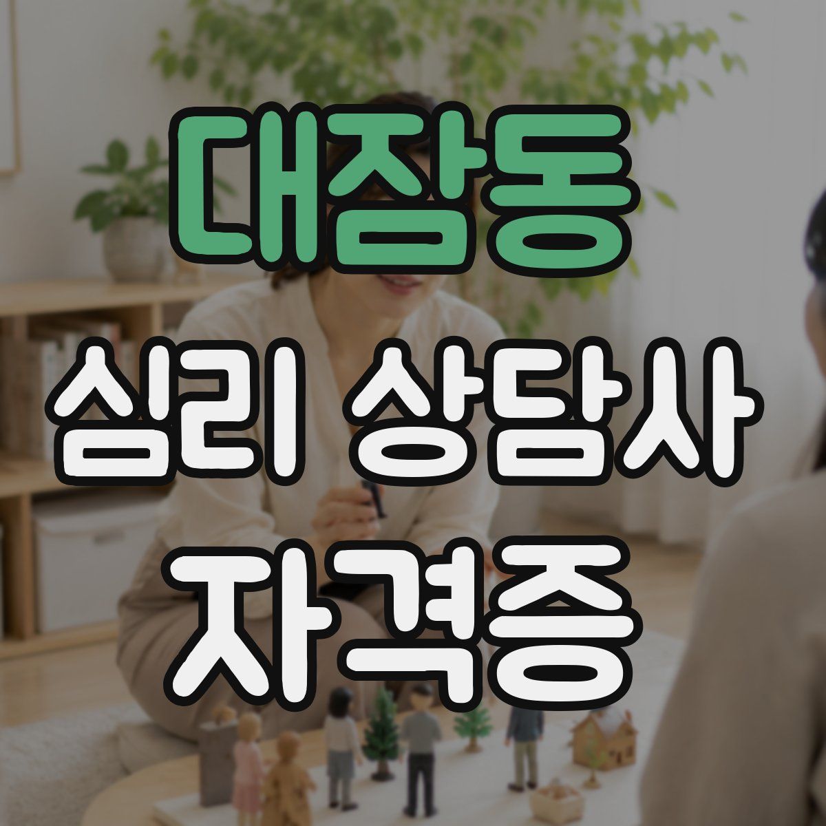 대잠동 심리 상담사 자격증