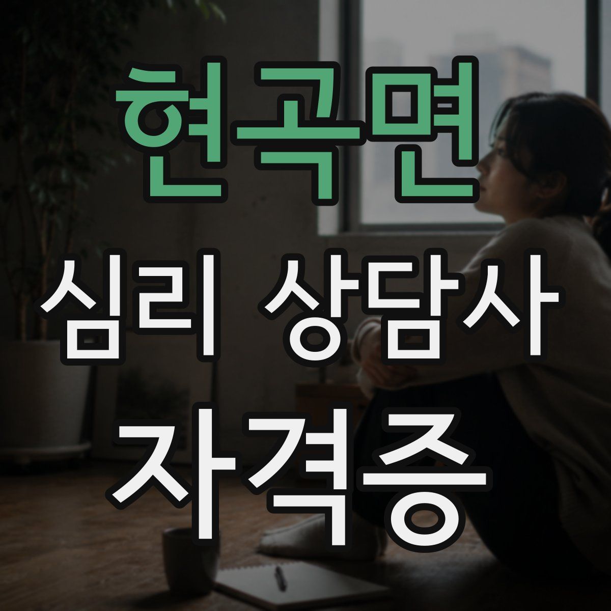 현곡면 심리 상담사 자격증