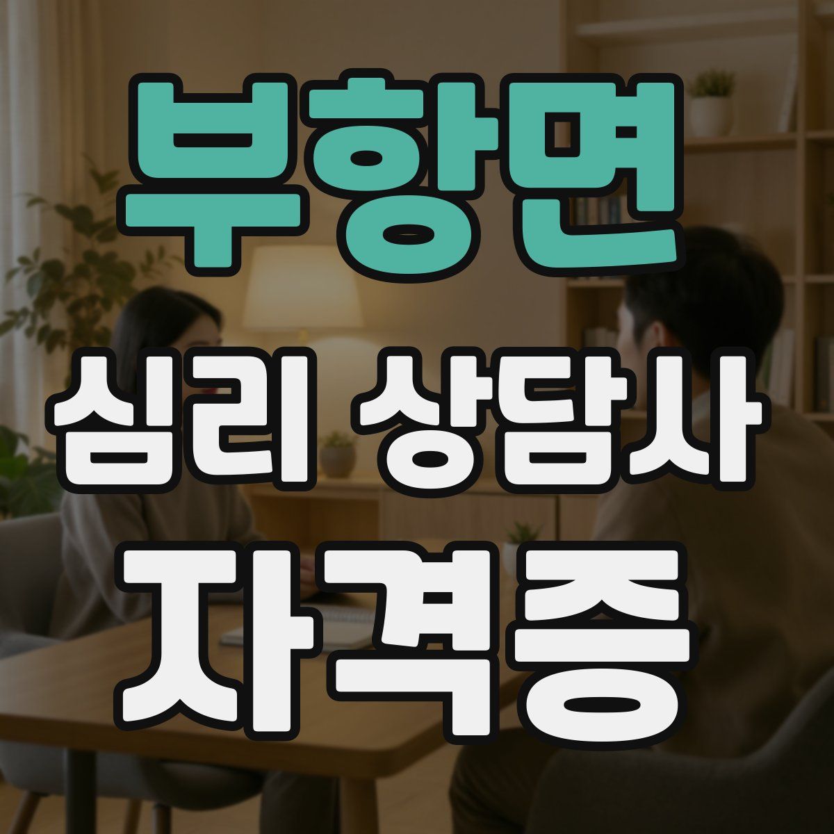 부항면 심리 상담사 자격증