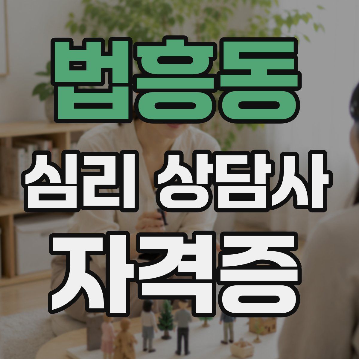 법흥동 심리 상담사 자격증