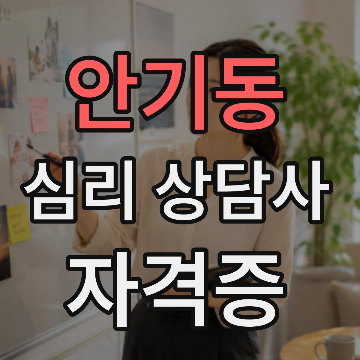 안기동 심리 상담사 자격증