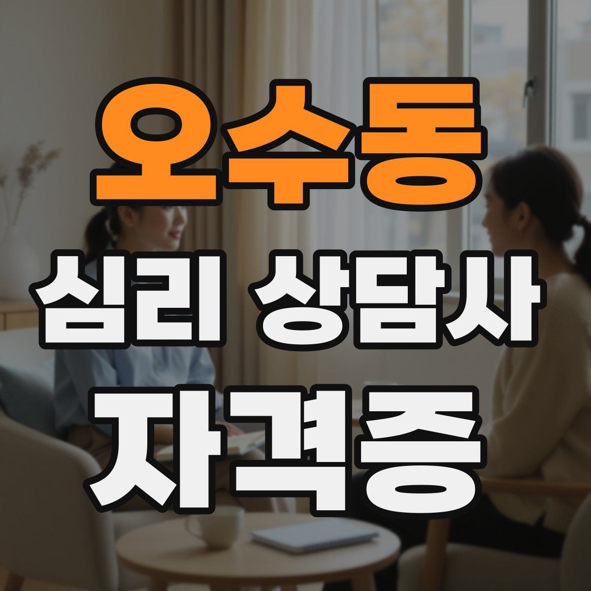 오수동 심리 상담사 자격증