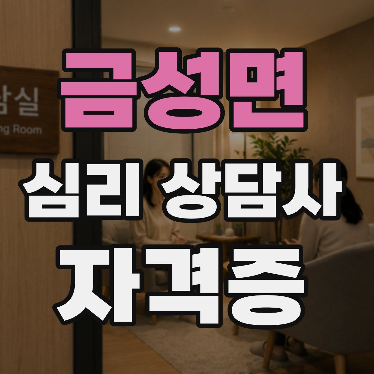 금성면 심리 상담사 자격증