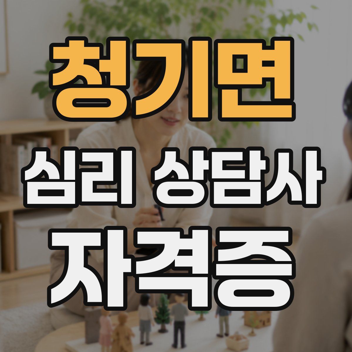 청기면 심리 상담사 자격증