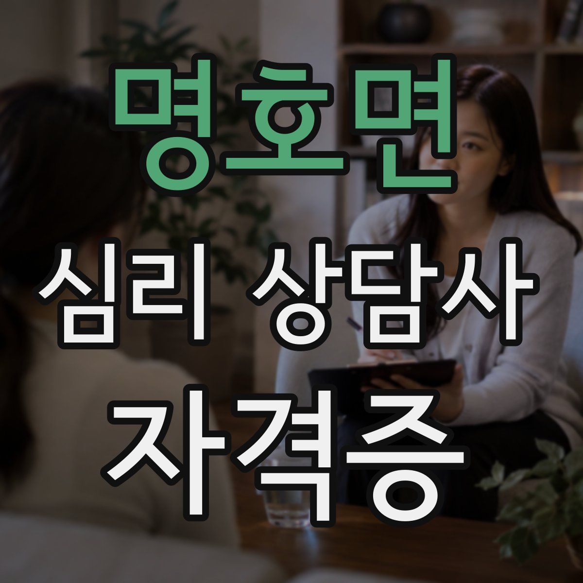 명호면 심리 상담사 자격증
