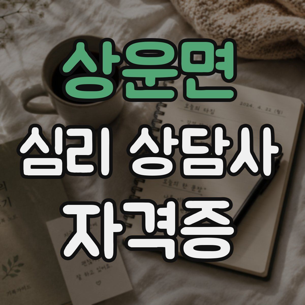 상운면 심리 상담사 자격증