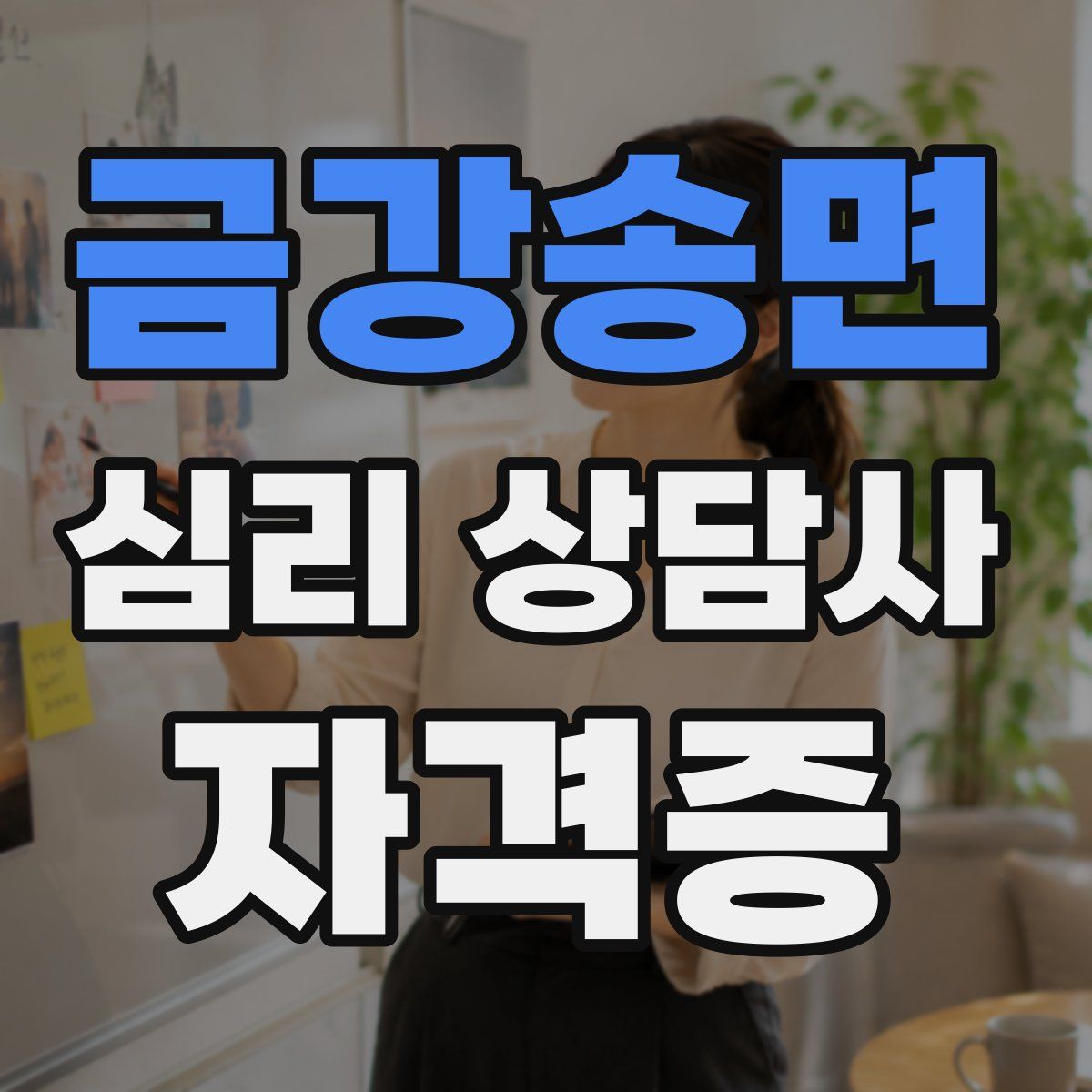 금강송면 심리 상담사 자격증